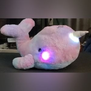 FAO Schwarz Glow Brights 17" Narwhal w/ Lights & Sound. Brand New with Tags.
